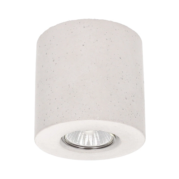 Concretedream Round Ceiling Lamp 1xGU10 Max.6W White Concrete 2066137