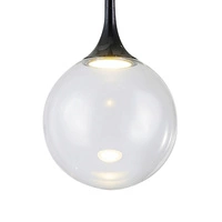 Lampa wisząca Ballare w zestawie 1xLED Zintegrowany 720lm 2700K 9W Metal Czarny/Czarny Kabel PCV/Szkło Przezroczyste 1771104
