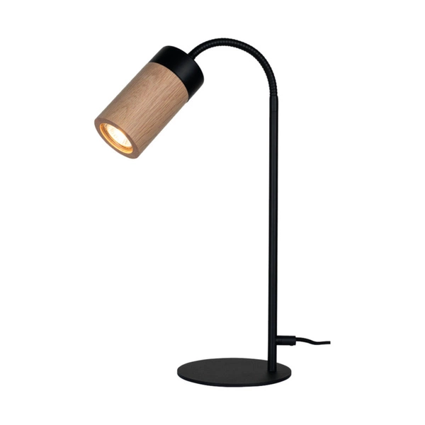 Annick Table Lamp Incl. 1xLED GU10 5W Oiled Oak/Black Metal/Black Fabric Cable 7419104