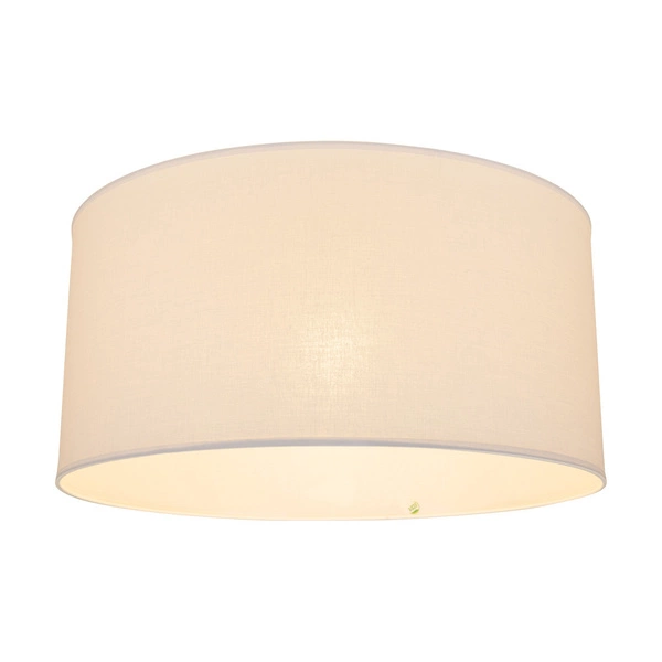 Lampshade Cylinder E27 H30 White Cotton with ECO Foil A0088