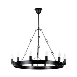 Bellona Pendant Lamp 12xE14 Max.60W Black Metal 9801204