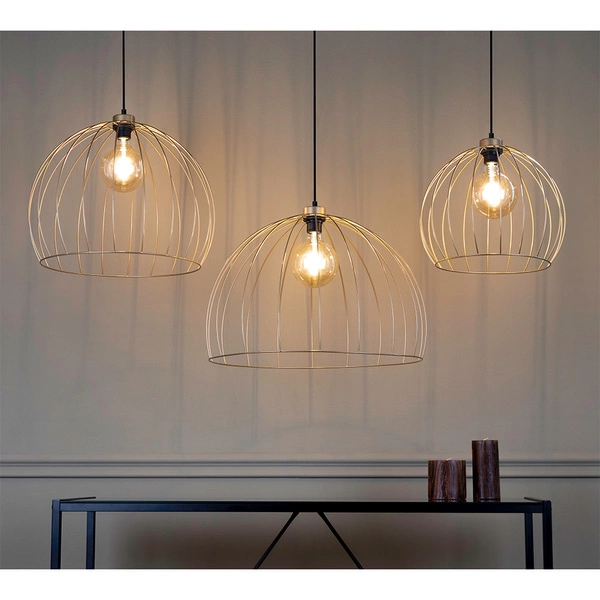 Lampa wisząca Coop 1xE27 Max.60W Złoty Metal/Czarny Metal/Czarny Kabel Tkaninowy 18811920