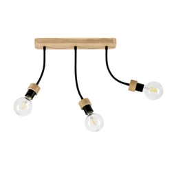 Allumer Ceiling Lamp 3xE27 Max.25W Oiled Oak/Black 5414374