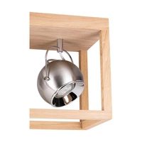 Lampa sufitowa Roy z 2xLED GU10 5W Dąb olejowany/Satynowy metal 5227274