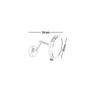 AQUATIC 2-in-1 wall mirror lamp 5018018