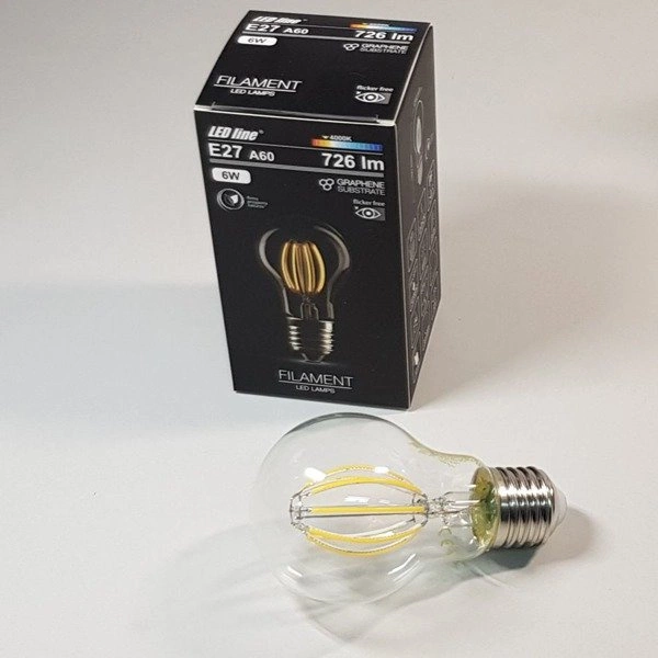Żarówka FILAMENT LED E27 8W neutralna 4000K bańka