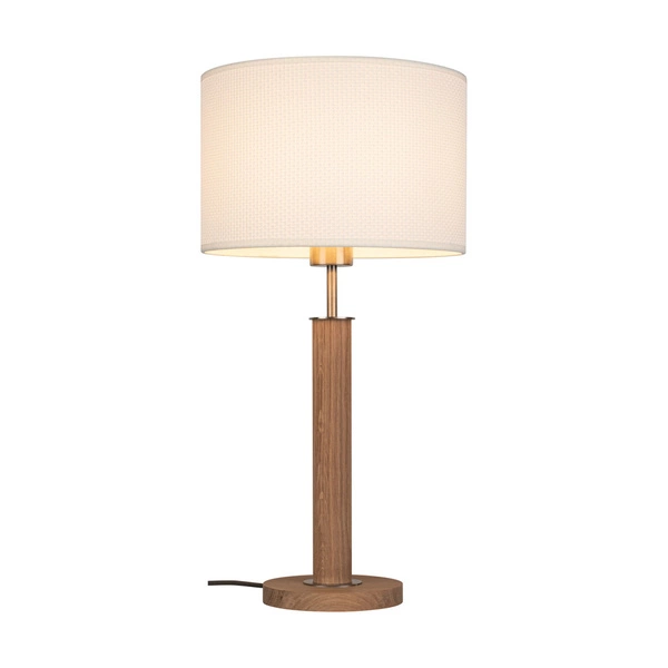 Benita Lampa Stołowa 1xE27 Max. 60W Dąb Olejowany/Nikiel Matt/Biały 7017400611547