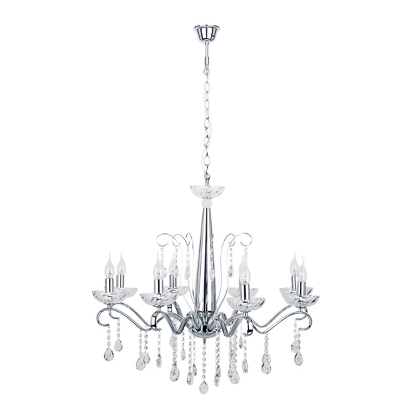 Alessa Ceiling Lamp 8xE14 Max.40W Chrome Metal/Transparent Glass 9014828