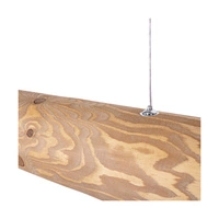 Lampa wisząca Lucas 1xLED Samsung 24V zintegrowana 3080lm 3000K 33W barwiona sosna brązowa/czarny metal/przezroczysty kabel PVC z dotykowym ściemniaczem 69680104