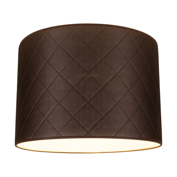 Lampshade Cylinder E27 H35 Gray-Brown Synthetic Fabric A0950