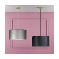 Lampa wisząca Mirabella 1xE27 Max.60W Dąb olejowany/Antracytowy kabel z tkaniny/Klosz z brązowego materiału syntetycznego 1693174