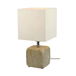 Sandy Table Lamp 1xE27 Max.25W Sandstone/Transparent/White 7091039