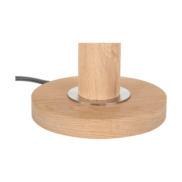 Benita Table Lamp 1xE27 Max. 40W Oiled Oak/Matte Nickel/Cream-Silver 7017400511528