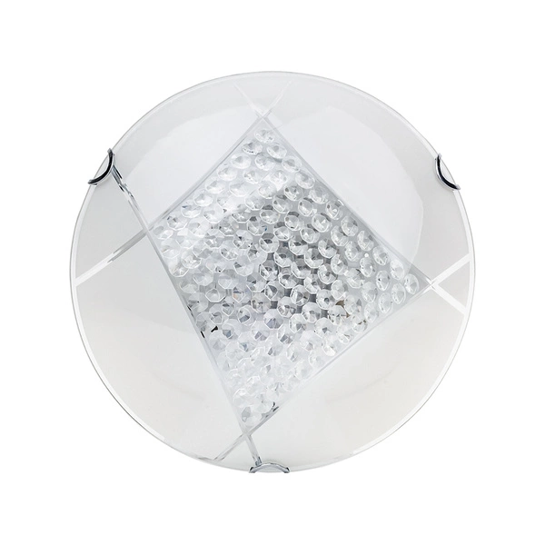 Carolina Ceiling Lamp 1xLED Integrated 1650lm 2700K 15W White Metal/White-Transparent Glass