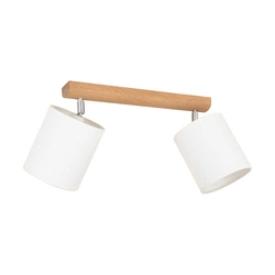 Benita Ceiling Lamp 2xE27 Max.25W Oiled Oak/White 2027400411549