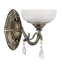 Graciela Wall Lamp 1xE27 Max.60W Patina Metal/White Glass 5460111