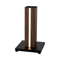 Flame Table Lamp 1x LED 12V Integrated 4.6W Black/Walnut veneer/Black PVC/Touch Dimmer 830119186