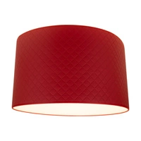 Lampshade Cylinder E27 H30 Red Fabric A0957