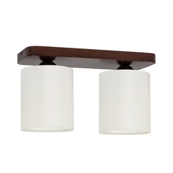 Jenta Ceiling Lamp 2xE27 Max.25W Walnut/White 8512276