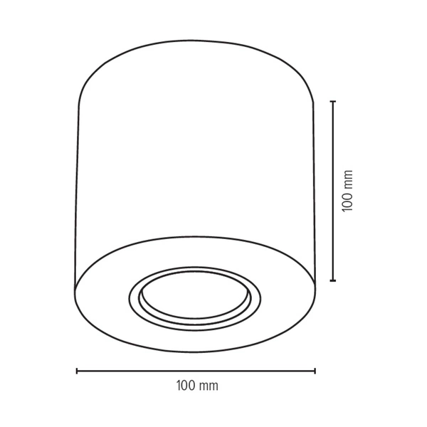 Wooddream Round Ceiling Lamp 1xGU10 Max.6W Birch Wood 2066160