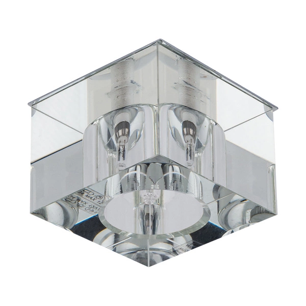 Cristaldream Set of Downlights Incl. 5xG4 LED 2,3W with power adapter Chrome Metal/Transparent Glass 51145001