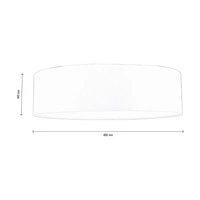 Lampa sufitowa Josefina 4xE27 maks. 25W biały metal/biały klosz z tkaniny 4764812