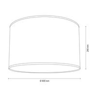 Lampshade Cylinder E27 H30 Jute A0292