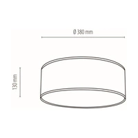 Boho Lampa Sufitowa 3xE27 Max.25W Biały/Beżowy 47913802