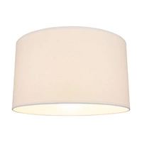 Lampshade Cylinder E27 H60 White Fabric A1285