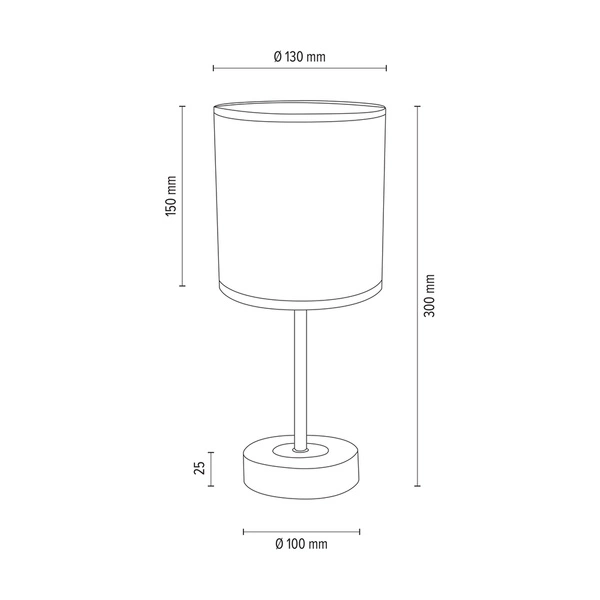 Benita Table Lamp 1xE27 Max. 25W Oiled Oak/Matte Nickel/White 7017400911549