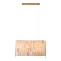 Malo Hanging Lamp 2xE27 Max.40W Oiled Oak/Transparent PVC/Multicolor 872150274