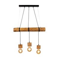 Trabo Pino Pendant Lamp 3xE27 Max.60W Stained Pine/Black PVC/Black 68315351