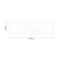 Ora Ceiling Lamp 4xE27 Max.25W White Metal/Gold Fabric Shade 96202203