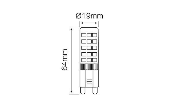 Żarówka Led G9 8W ciepła 2700K