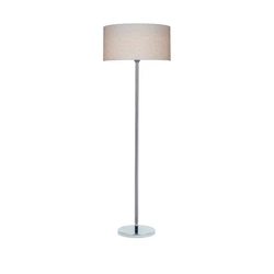 Leila Floor Lamp 1xE27 Max.60W Chrome Metal/Transparent PVC Cable/Multicolor Paper+PCV Shade with Paisley pattern 6653028