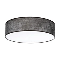 Nevoa Ceiling Lamp 4xE27 Max.25W White Metal/Black Fabric Shade 47954802