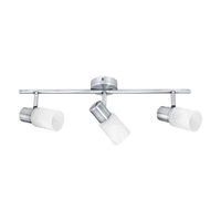 Kira Ceiling Lamp 3xE14 Max.40W Satin Metal/White Glass 2220328