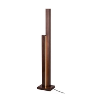 Manhattan Floor Lamp 2xLED 24V Integrated 3500lm 3000K 37,5W Walnut Beech Wood/Black Fabric Cable with Touch Dimmer 6482976