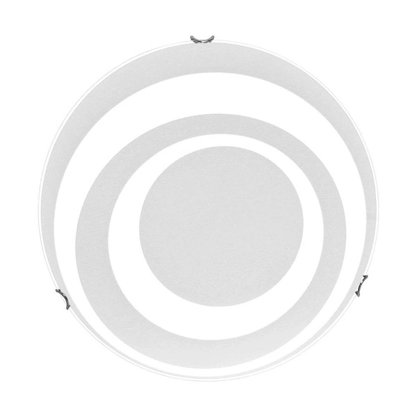 Circle Ceiling Lamp Incl. 1xLED 2600lm 2700K 30W Chrome Metal/White-Transparent Glass 4315112