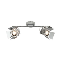 Photo Ceiling Lamp Incl. 2xGU10 LED 5W Chrome Metal 2584228