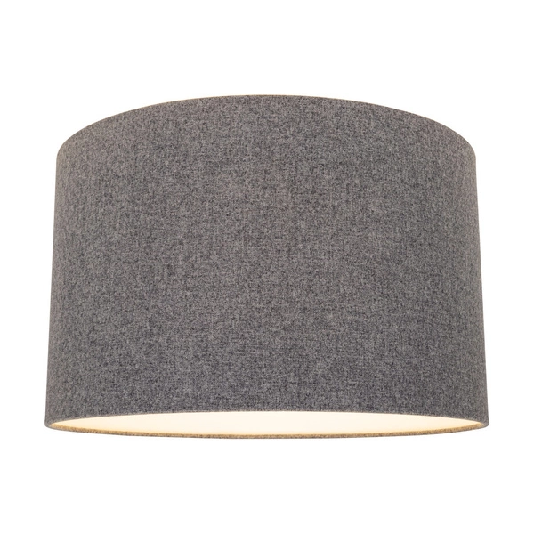 Lampshade Cylinder E27 H35 Gray Cotton Fabric A0503