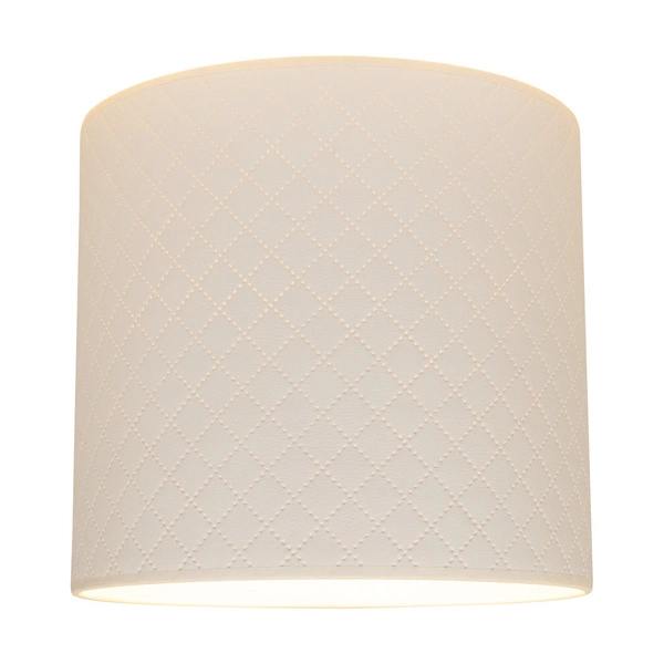 Abażur Cylinder E27 H0 Biała Tkanina A0924