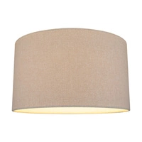 Lampshade Cylinder E27 H30 Beige Cotton Fabric A0323