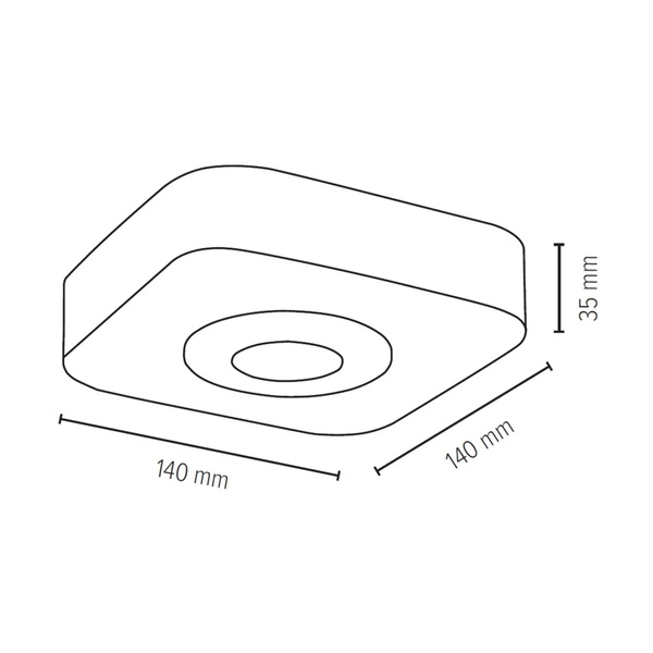 Sunniva Ceiling Lamp Incl. 1xLED 5W Walnut/Satin 2291176