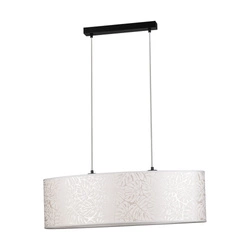 Mateo Pendant Lamp 2xE27 Max.40W Black Metal/Transparent PVC Cable/Beige Wallpaper 87811204