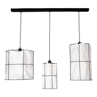 Marinero Pendant Lamp 3xE27 Max.15W LED Black/Black Braid/Black-/White Linen 184129304