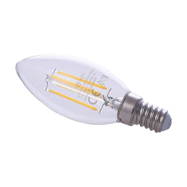 FILAMENT LED decorative light bulb 4W E14 C37 candle neutral color 4000K EKZF0964