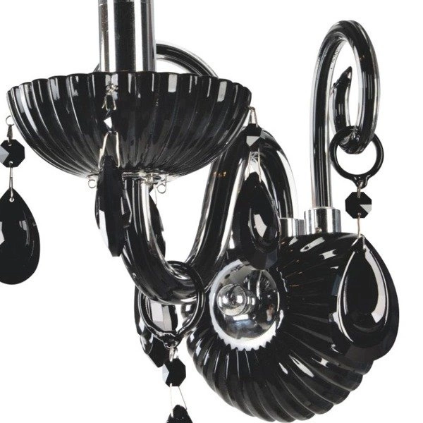 Queen Wall lamp 1xE14 Max.40W Black/Chrome 9140104