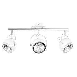 Ball Ceiling Lamp Incl. 3xGU10 LED 6W White Metal