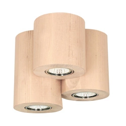 Wooddream Round Ceiling Lamp Incl. 3xLED GU10 5W Birch 2566360